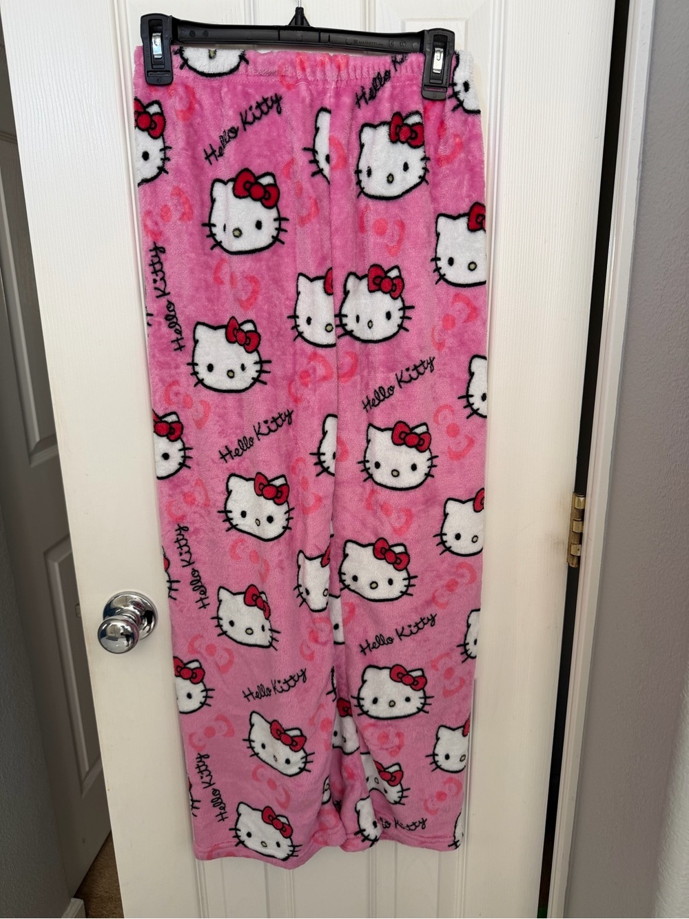 Hello Kitty Pink Fleece juniors Pajama Bottoms